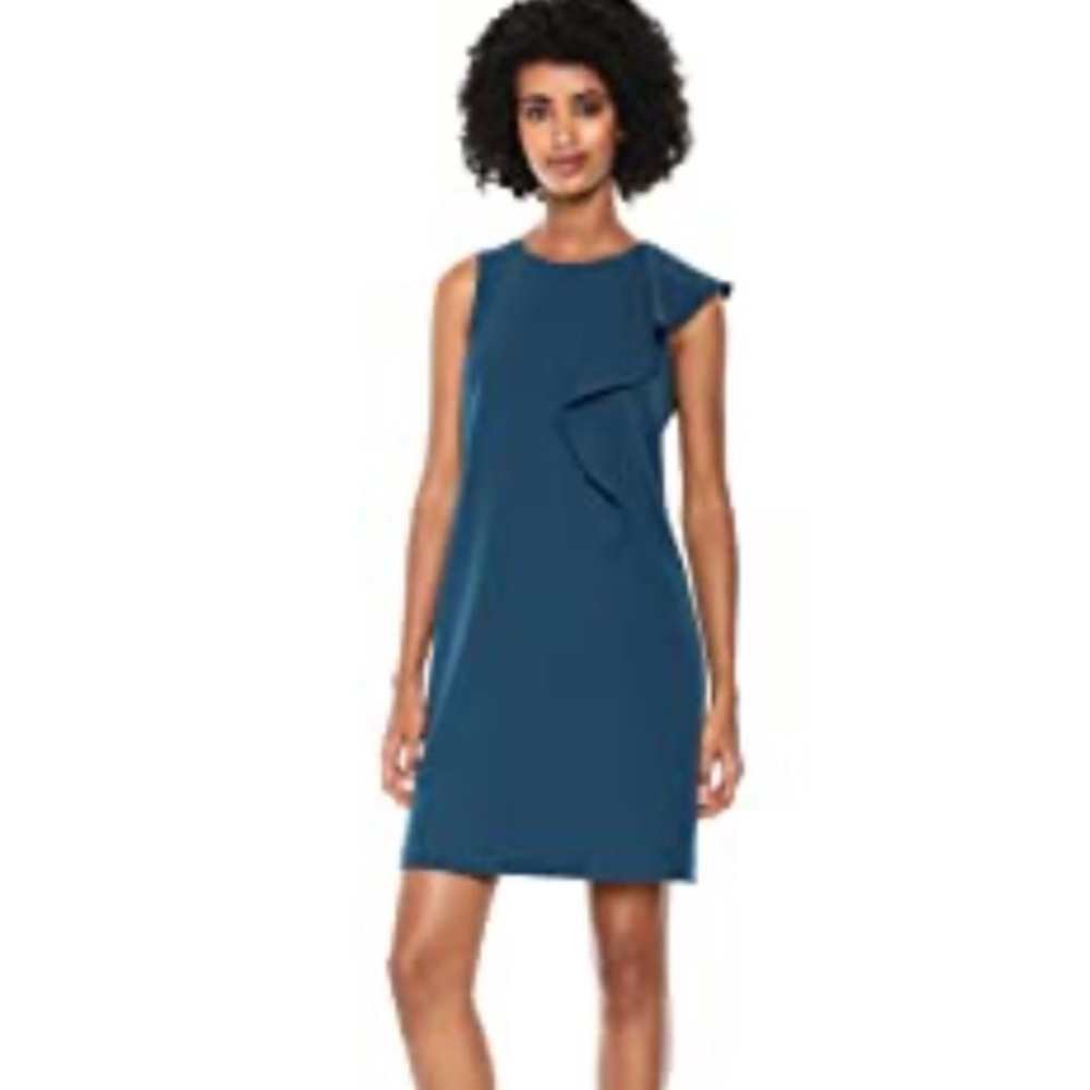 COPY - Vince Camuto Ruffle Crepe- A Line Dress